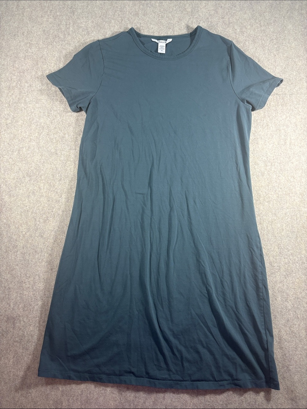 Athleta Women’s Essential Tee Dress Slate Blue Gray EUC - size Med